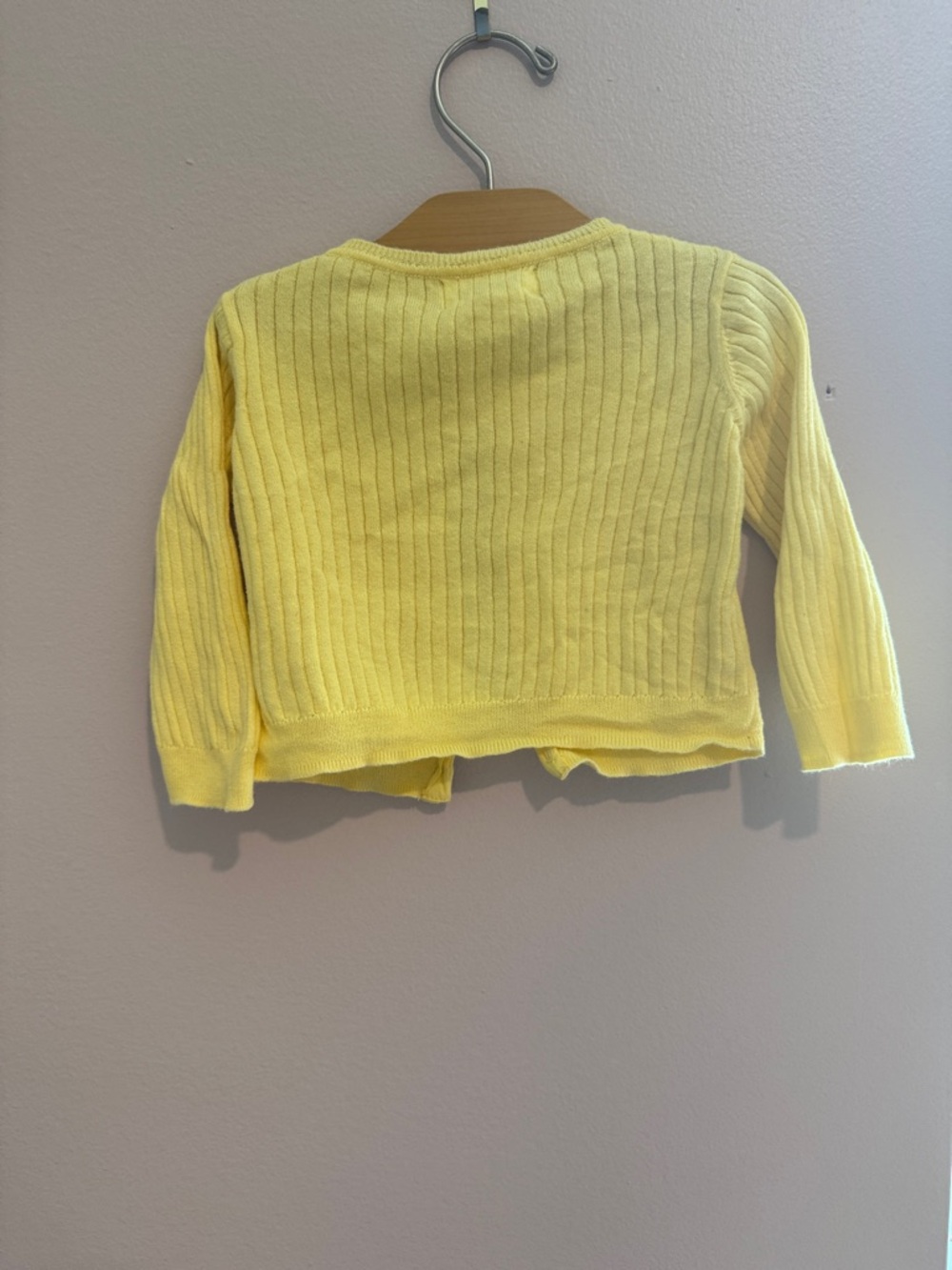 Molo Bright Yellow Ribbed Button-Front Cardigan - Picture 4 of 4
